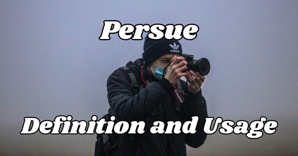 Persue Definition and Usage