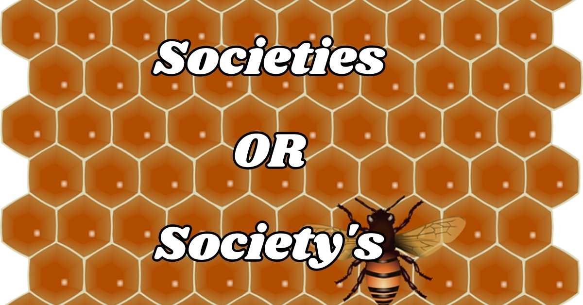 Societies or Society's