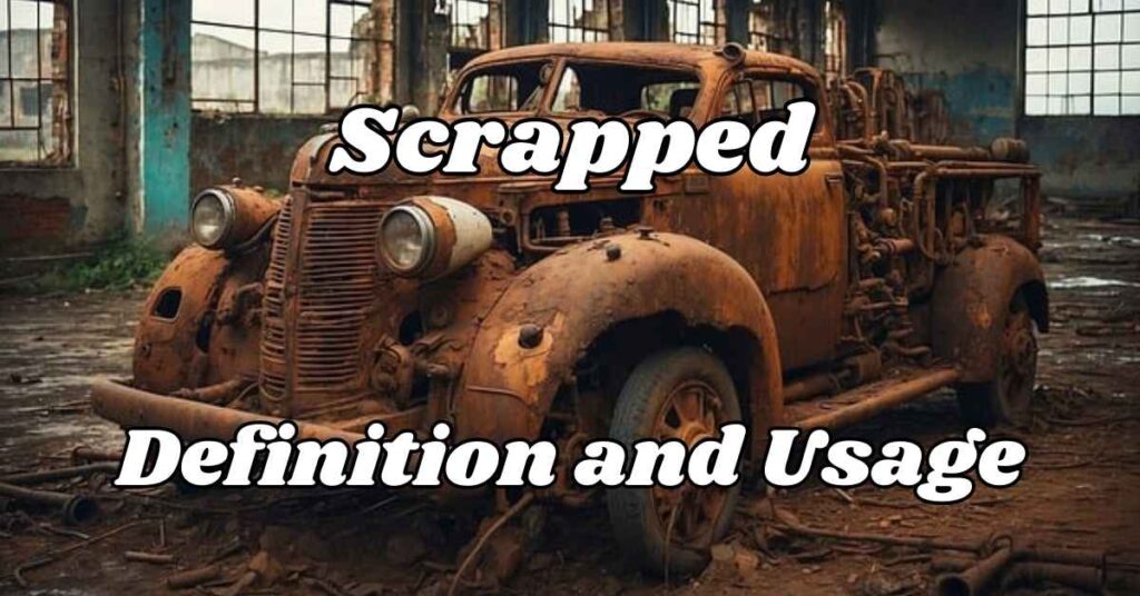 scrapped-definition-and-usage