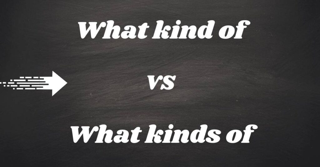 Understanding What Kind Of vs What Kinds Of