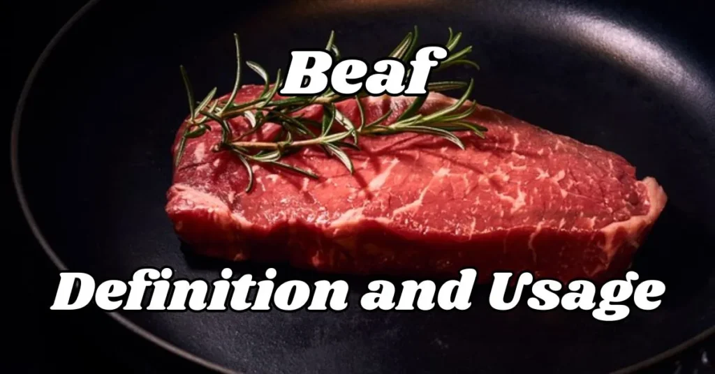 Beaf Definition and Usage