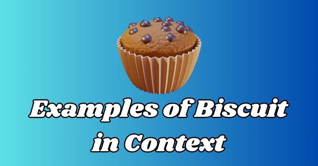 Examples of Biscuit  in Context