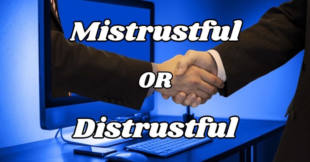 Understanding Mistrustful or Distrustful