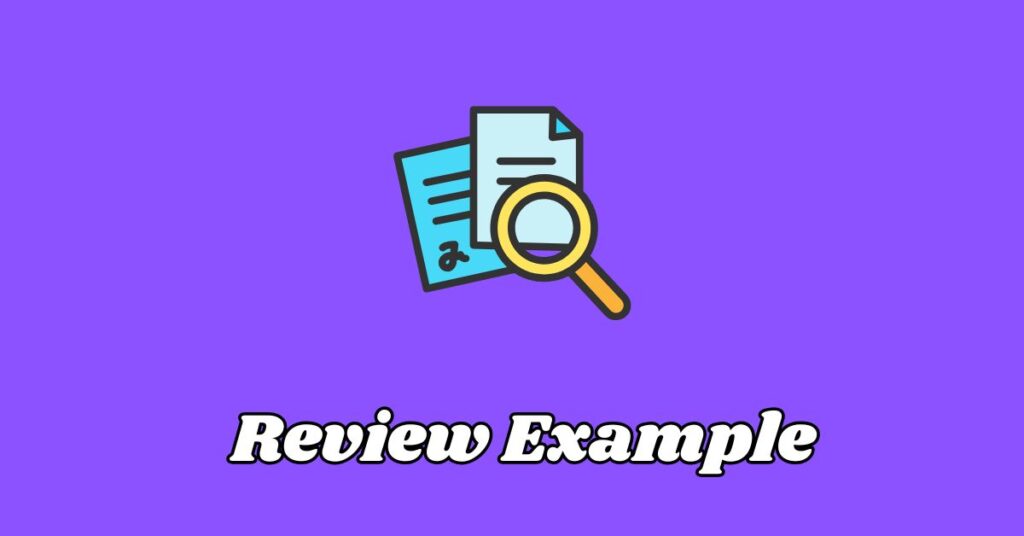 Review Example